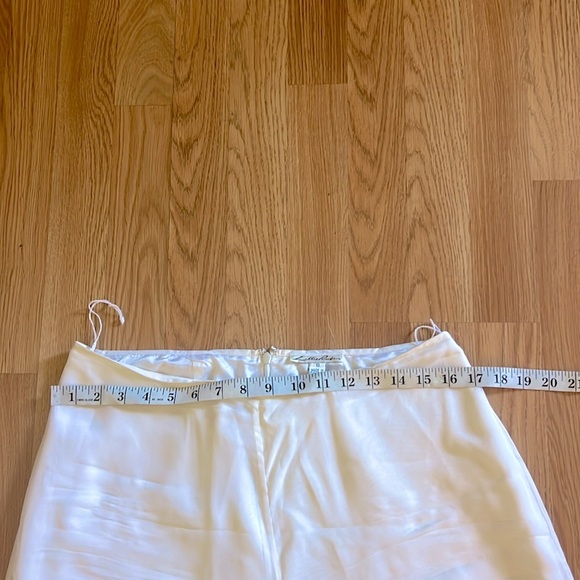 VTG Lillie Rubin, Elegant Silk Palazzo Pants, White,SINGLE Layered Leg, Size 10 - Picture 13 of 13